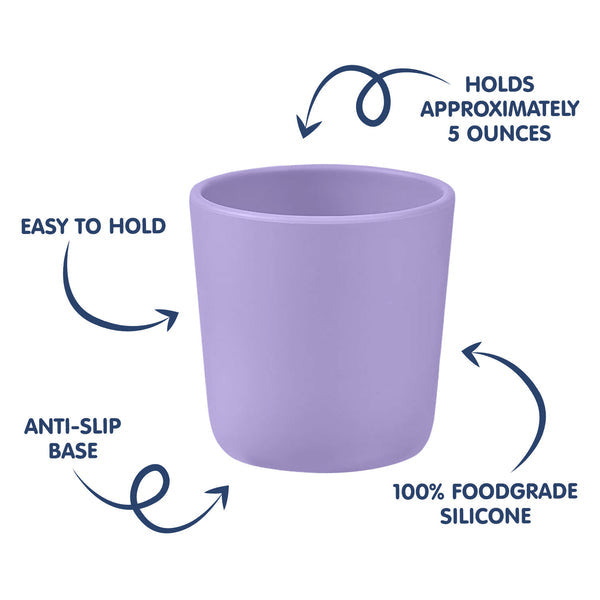 Hopop Soft Silicone Training Cup Purple 4M+ 150ML