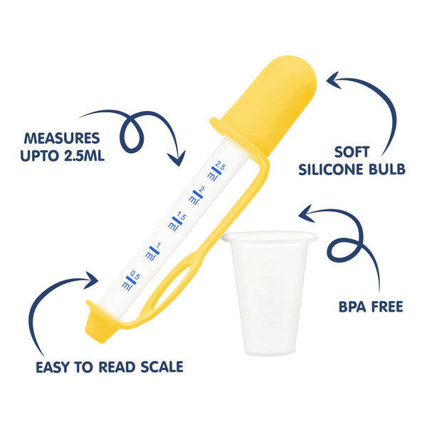 Hopop Medicine Dropper & Dispenser 1 Pc – Yellow