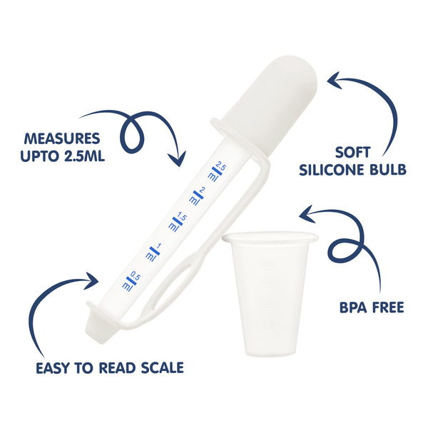 Hopop Baby Medicine Dropper & Dispenser White