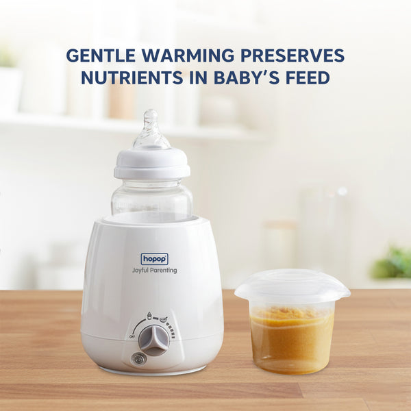 Hopop 2-in-1 Multifunctional Baby Bottle & Food Warmer White
