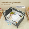 R For Rabbit Hide N Seek Bliss Cot - Black Multi