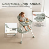 R for Rabbit Cherry Berry Multi 6-in-1 High Chair 6 Months-7 Years Ash Grey