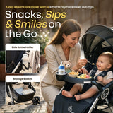 R for Rabbit Chocolate Ride Baby Stroller 0–3Y – Black Grey