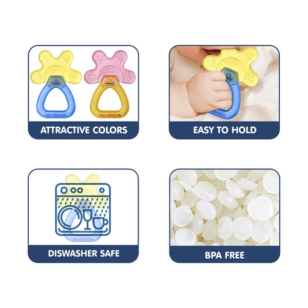 Hopop Water Filled Cooling Teether for Baby - Assorted