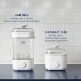 Hopop 2-in-1 Baby Bottle Steam Sterilize Compact & Travel-Friendly – White