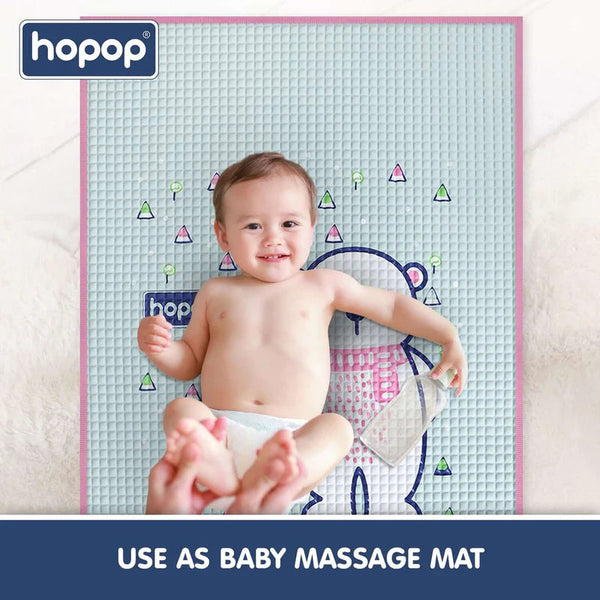 Hopop Air Filled Natural Rubber Massage Mat - Bear Pink
