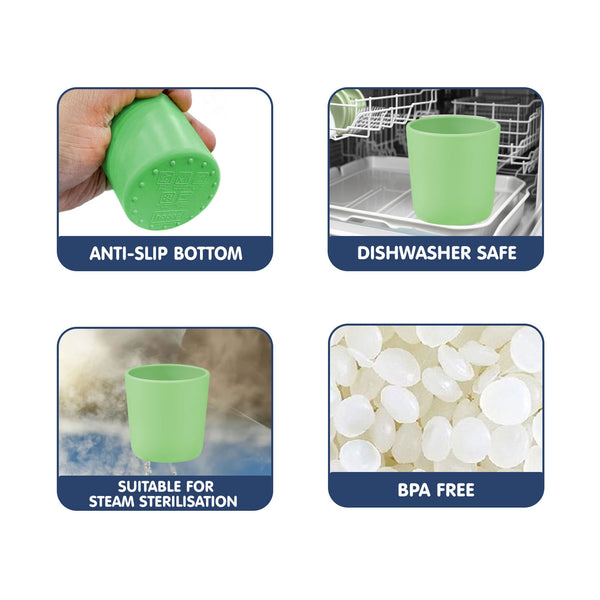 Hopop Soft Silicone Training Cup Purple 4M+ 150ML