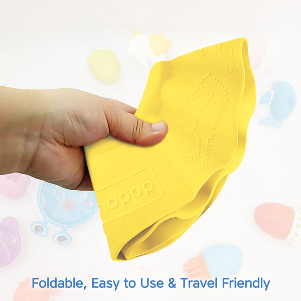 Hopop Bathing Shower Cap Baby Shampoo Hat Adjustable One Size – Yellow