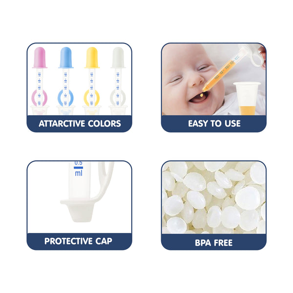 Hopop Baby Medicine Dropper & Dispenser White