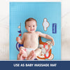 Hopop Air Filled Multipurpose Waterproof Massage Mat - Plane White