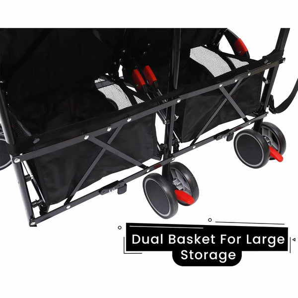R For Rabbit Stroller Ginny And Johnny Black Grey