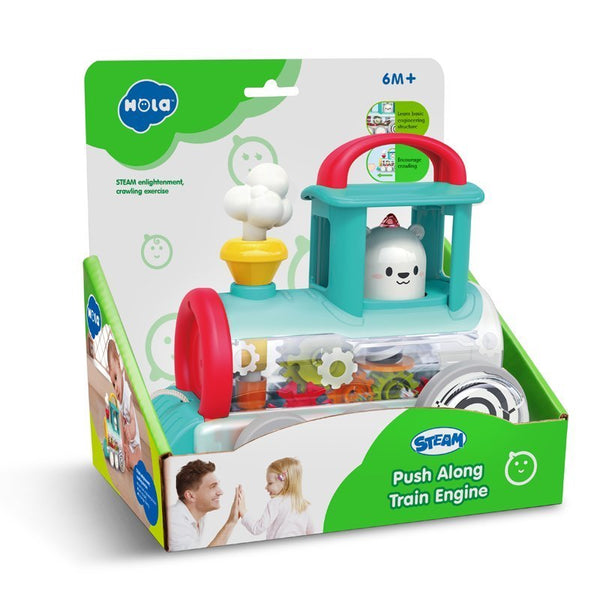 Hola Push Along Train Engine 6M+ Multicolor