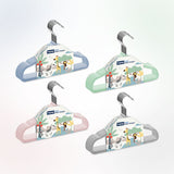Hopop Non-Slip Velvet Baby Clothes Hangers Pack of 6 Pink