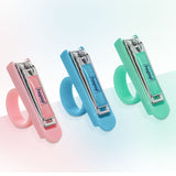 Hopop Baby Nail Clipper With Finger Grip Pink