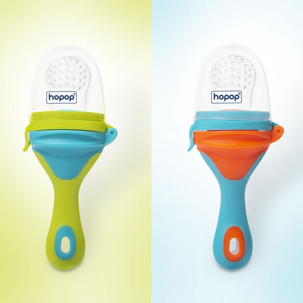 Hopop Baby Food & Fruit Nibbler - Orange