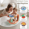 R for Rabbit Fun Time Cozy 2 in 1 6M+ Up to 15kg Baby Bath Seat– Peach Mint