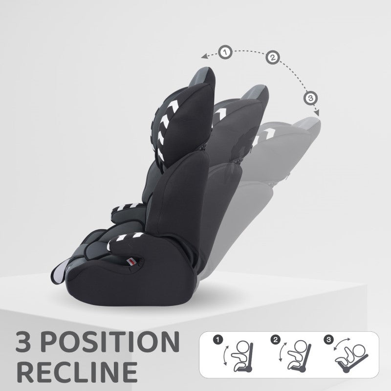 R For Rabbit Car Seat Jumping Jack Racer Grey Black