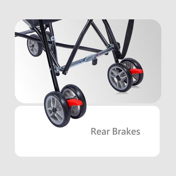 R for Rabbit Stroller Pixie Black Grey