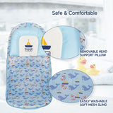 Hopop Anti-Skid Compact Baby Bather 0-12M Blue
