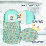 Hopop Anti-Skid Compact Baby Bather 0-12M Green