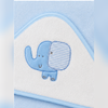 Babiano Soft & Absorbent Elephant Baby Hooded Towel – Blue