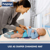 Hopop Multipurpose Baby Massage Mat Waterproof Diaper Changing Mat Plane – Blue