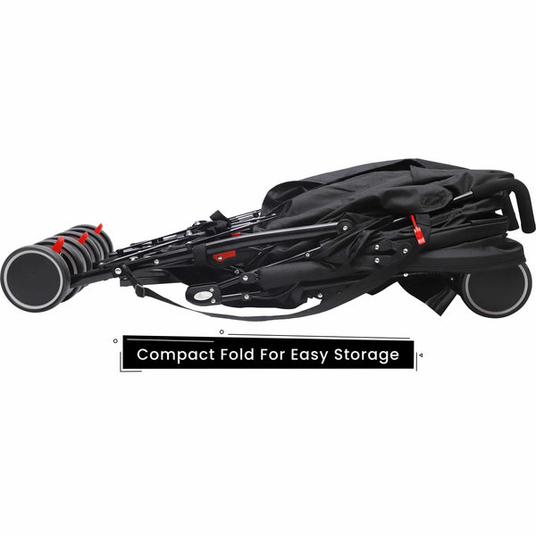 R For Rabbit Stroller Ginny And Johnny Black Grey