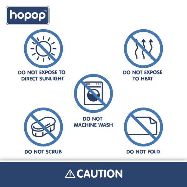 Hopop Air Filled Multipurpose Waterproof Massage Mat - Plane Blue