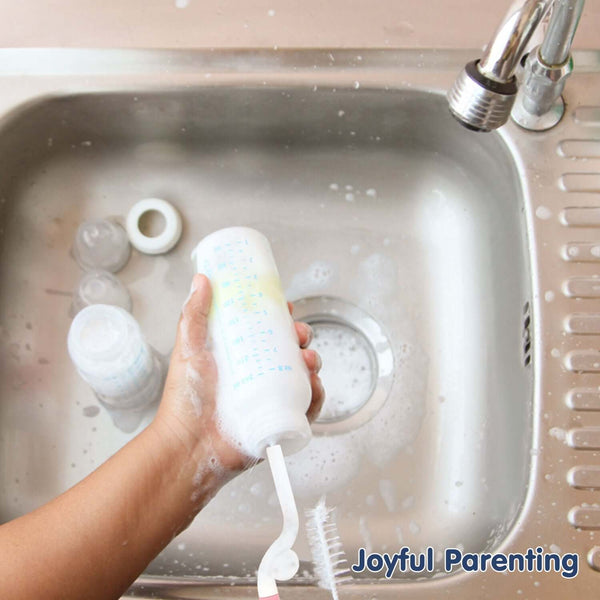 Hopop Rotary Bottle & Teat Cleaning Brush Pink