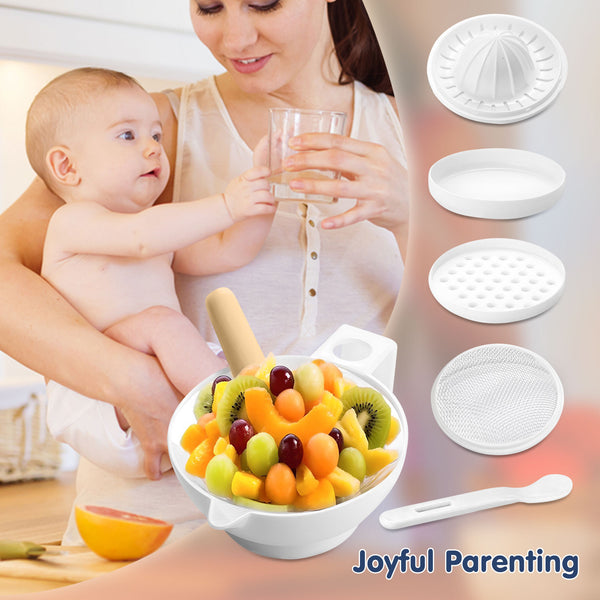 Hopop 5-in-1 Manual Baby Food Maker & Processor 4M+