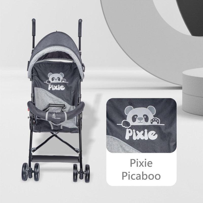 R for Rabbit Stroller Pixie Black Grey