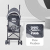 R for Rabbit Stroller Pixie Black Grey