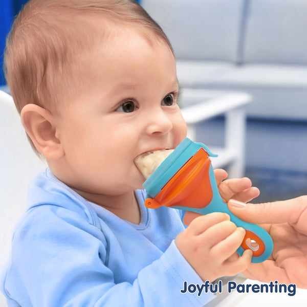 Hopop Baby Food & Fruit Nibbler - Orange