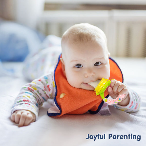 Hopop Food & Fruit Nibbler For Fruit And Veggies - Green & Pink