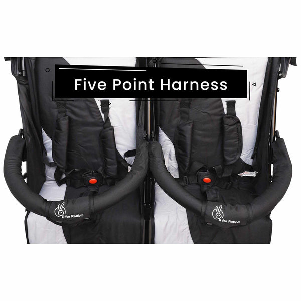 R For Rabbit Stroller Ginny And Johnny Black Grey