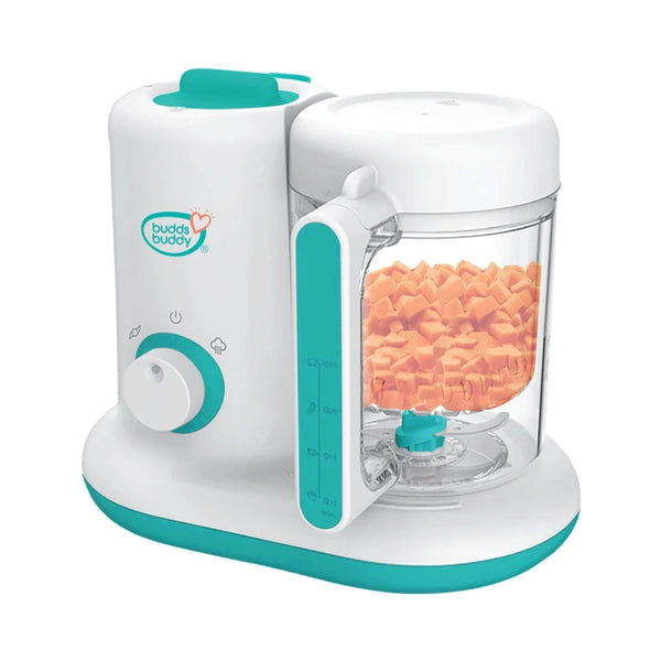 Budds Buddy 4 in 1 Baby Mini Food Processor With Steamer and Blender