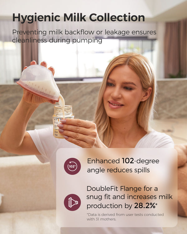 Momcozy V1 Pro Double Hospital-Strength Wearable Breast Pump - Red