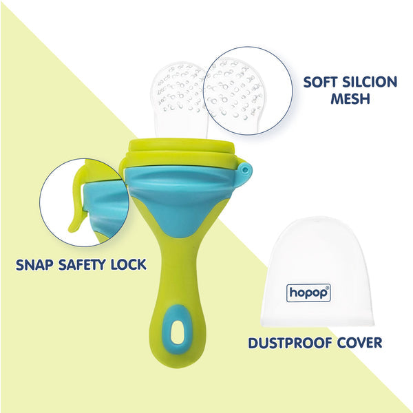 Hopop Food & Fruit Nibbler For Fruit And Veggies - Green