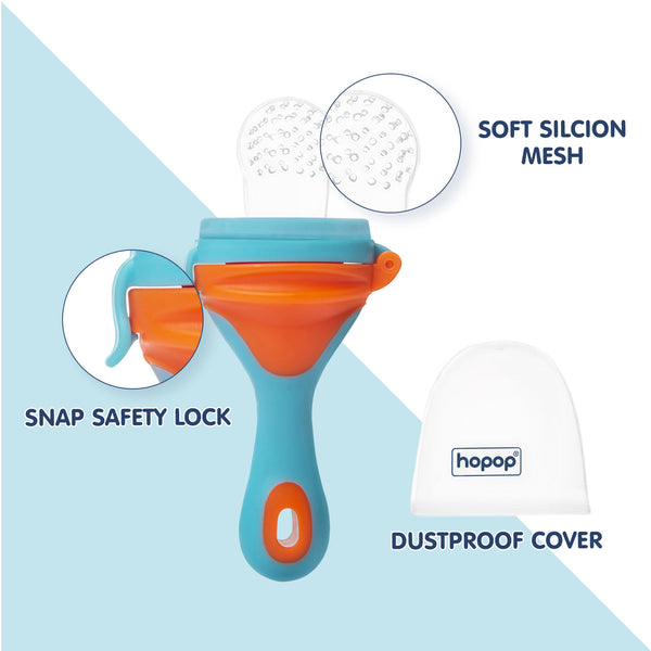 Hopop Baby Food & Fruit Nibbler - Orange