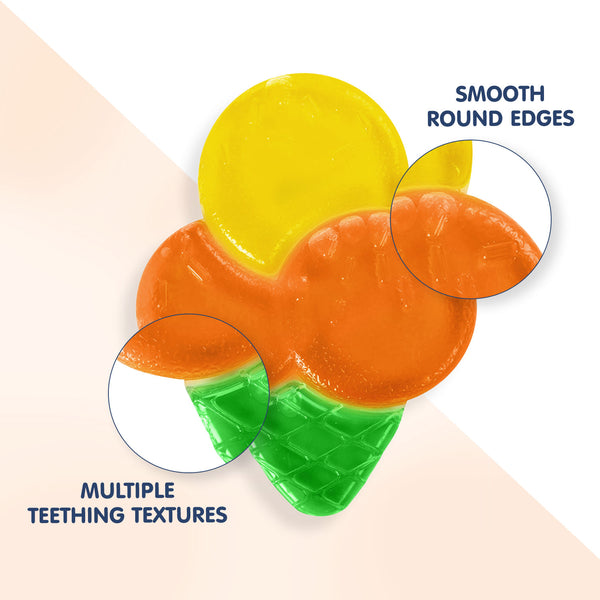 Hopop Multi-Textured Water-Filled Cooling Teether for Baby - Assorted