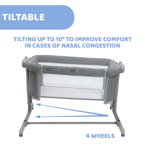 Chicco Next2Me Magic Evo Co-Sleep Crib Dark Grey