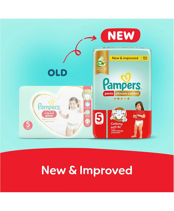 Pampers Ultimate Comfort Pants Diapers Size 5 12–18kg 42 Pcs