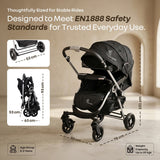 R for Rabbit Chocolate Ride Baby Stroller 0–3Y – Black Grey