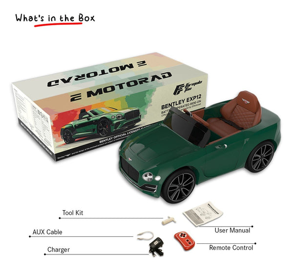 EMotorad Formula Fun BENTLEY EXP12 Ride-On Car - Green