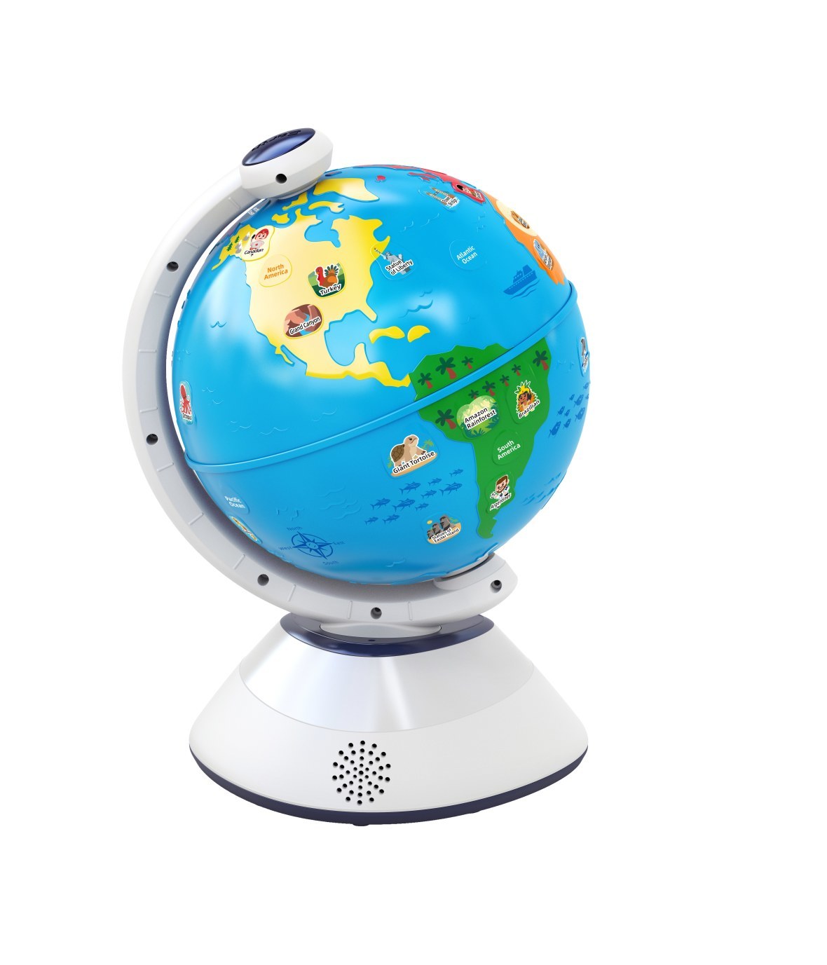 Hola Touch & Discover Interactive Learning Globe 36M+ White & Blue