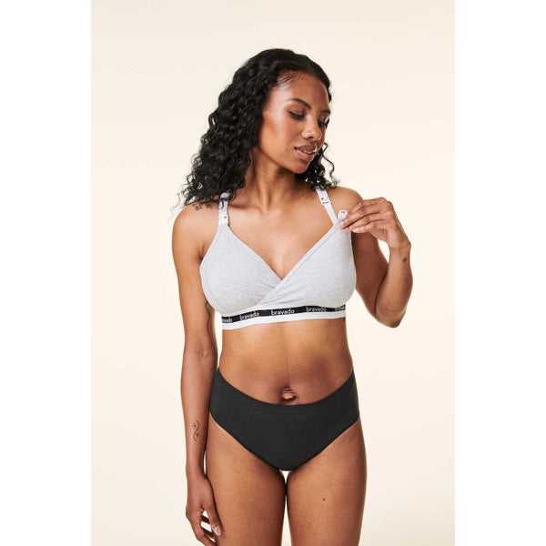 Bravado Original Nursing Bra Small Size - Dove Heather