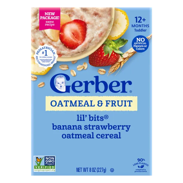 Gerber Oatmeal Banana Strawberry Cereal β Baby Cereal