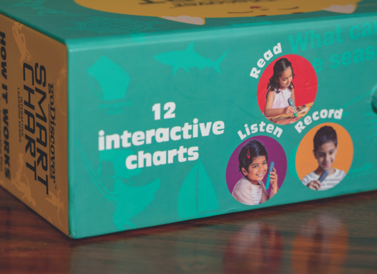 Go Discover Interactive Learning & SmartChart Without Pen 12-Chart Set 5–10Y – Multicolor