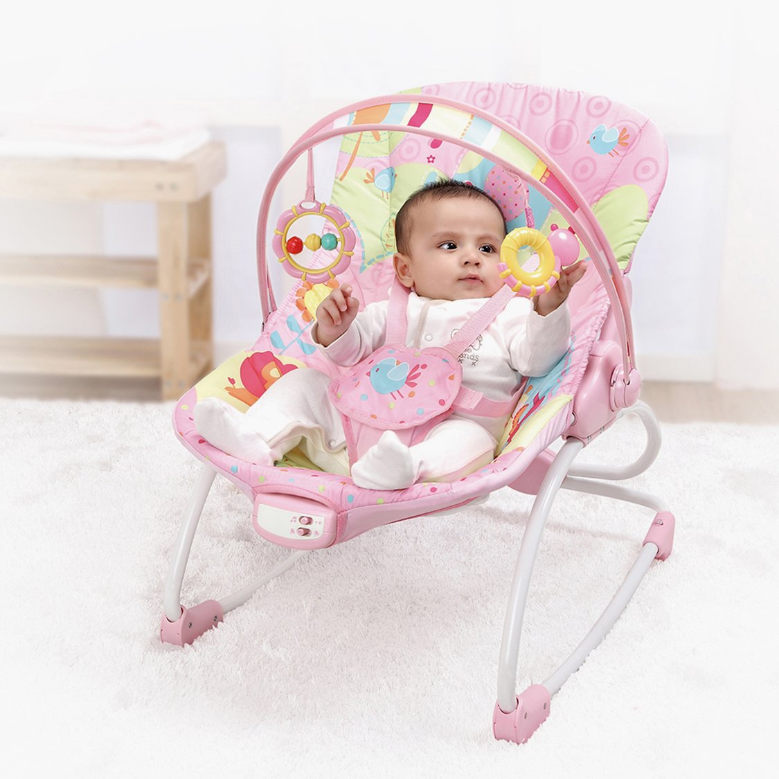 Mastela Newborn to Toddler Rocker Birth+ Pink