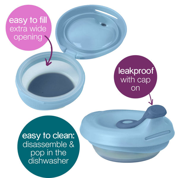 B Box Fill Plus Feed Silicone Feeding Pouch - Lullaby Blue